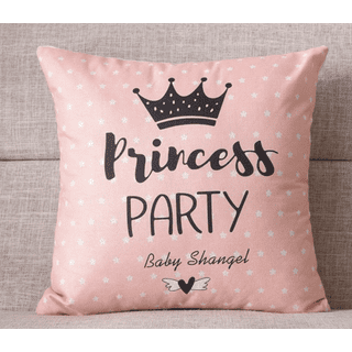 Disney Princess Belle Rapunzel Ariel Pink Throw Pillow, 18x18, Multicolor