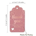 thumbnail image 5 of Inkdotpot Rose Gold Foil Paper Hang Tags ThankYou From The New Wedding Favor Tags 100 Pack, 5 of 6
