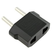 Angle View: Insten US to EU Europe Travel Adapter Charger AU/US to EU Plug Adapter, Black