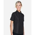 thumbnail image 2 of Harriton M580W Women's Key West Short Sleeve Performance Staff Shirt-Black-2XL, 2 of 3
