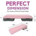 thumbnail image 2 of Yes4All Aerobic Deck Step Platform with 4 Adjustable Risers, Health Club Size, Pink/Grey, 2 of 6