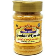 Rani Sambar Masala (Lentil Soup Spice Blend) 3oz (85g) PET Jar ~ All Natural | Vegan | No Colors | Gluten Friendly | NON-GMO | Indian Origin