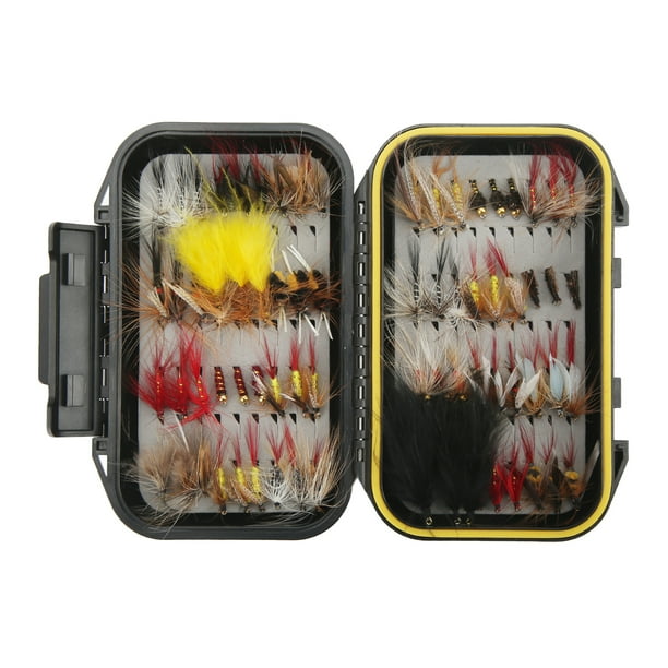 Fly Fishing Bait, Perfect Gift Fly Fishing Kit Stainless Steel Bright  Colors Fly Design With Waterproof Box For Fish