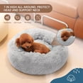 thumbnail image 2 of OYANTEN Fluffy Cat Beds for Large Cats Small Dogs Machine Washable Misty Gray/20in, 2 of 7
