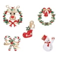 thumbnail image 1 of 5 broches navideños de aleación con dibujos animados, regalo de Navidad para mujeres y niños., 1 of 7