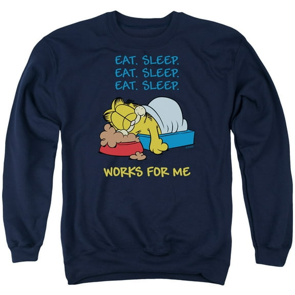 Garfield - Works For Me - Crewneck Sweatshirt - XXX-Large