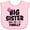 AD-Pink, variant on Inktastic Big Sister Finally with Bow and Arrow Girls Baby Bib