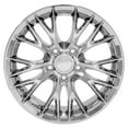 thumbnail image 2 of OE Wheels CV22 18 Inch Rims Fit Corvette C7 Z06 Style 5x120.65 17x9.5 / 18x10.5 Chrome - Hollander 5734 (Set of 4), 2 of 5