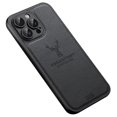 thumbnail image 1 of KAIYANG Funda protectora de piel sintética + PC + TPU con diseño de ciervos para iPhone 12 Pro Max, color gris, negro y multicolor, 1 of 5