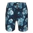 thumbnail image 3 of Balery Ink Rose Traje de Baño Estilo Hawaiano para Hombre, Shorts de Secado Rápido con Bolsillos-XX-Large, 3 of 6
