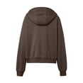 thumbnail image 4 of Women's Hoodies Sweatshirts Women's Loose Coat Hooded Cardigan Zipper Hoodie Brown L, 4 of 5