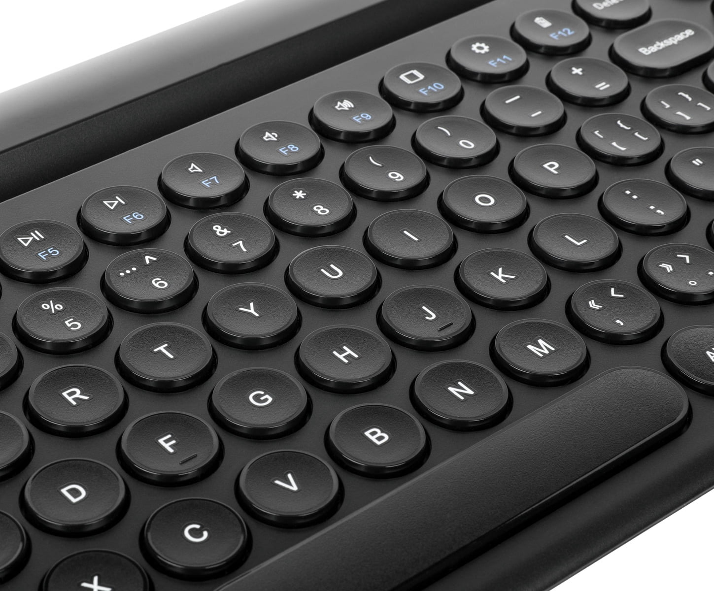 Targus Multi-Device Bluetooth Antimicrobial Keyboard with Tablet/Phone Cradle, Black- AKB867US