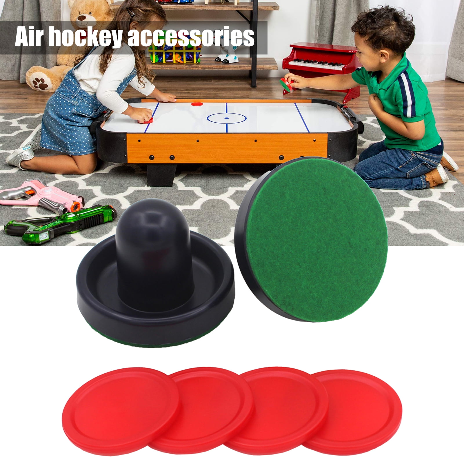 Air Hockey Paddles, Pusher Pucks Set, Table Accessories Sets For Tables