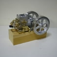 thumbnail image 4 of M92 Horizontal Hit & Miss Gasoline Engine Model - 6CC Water-Cooled Engine with Speed Limiter & Wood Base Ready to Run, 4 of 6