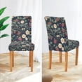 thumbnail image 3 of Yayeee 4 Pack Dining Chair Covers Stretch Parson Chairs Slipcovers Seat Protector, Floral Raspberry Pattern, 3 of 6