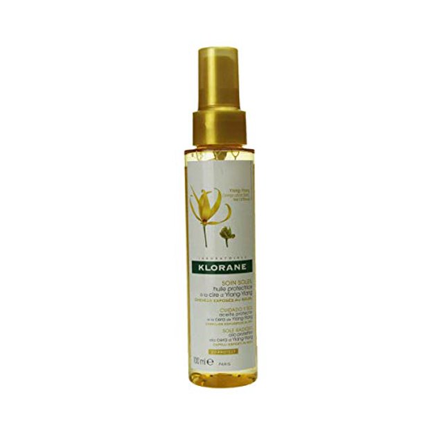 Klorane Protective Oil with Ylang-Ylang Wax, Shield against UV, Salt ...