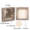 thumbnail image 3 of Shadow Box Rustic Picture Frame 8x8 Natural Wood Display Case for Memorabilia, Awards, Medals, Photos - Barnwood, 3 of 6
