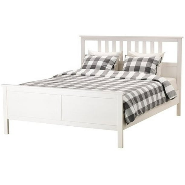 Ikea King Size Bed Frame White Stain, Ikea Furniture King Bed Frame