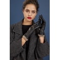 thumbnail image 3 of REDESS PU Leather Black Gloves for Women, Soft Winter Thermal Snow Driving Gloves Touchscreen, 3 of 7