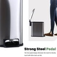 thumbnail image 5 of YRLLENSDAN 1.3 Gallon Bathroom Trash Can Kitchen Trash Can with Lid Stainless Steel Garbage Can Small Trash Can with Foot Pedal & Removable Bucket, SS 1 Pack, 5 of 7