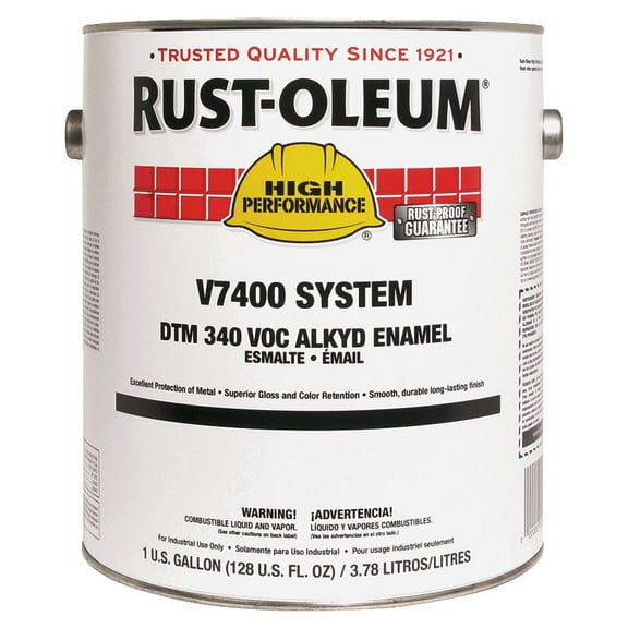 Interior/Exterior Paint, High Gloss, Oil Base, Machine Tool Gray, 1 gal