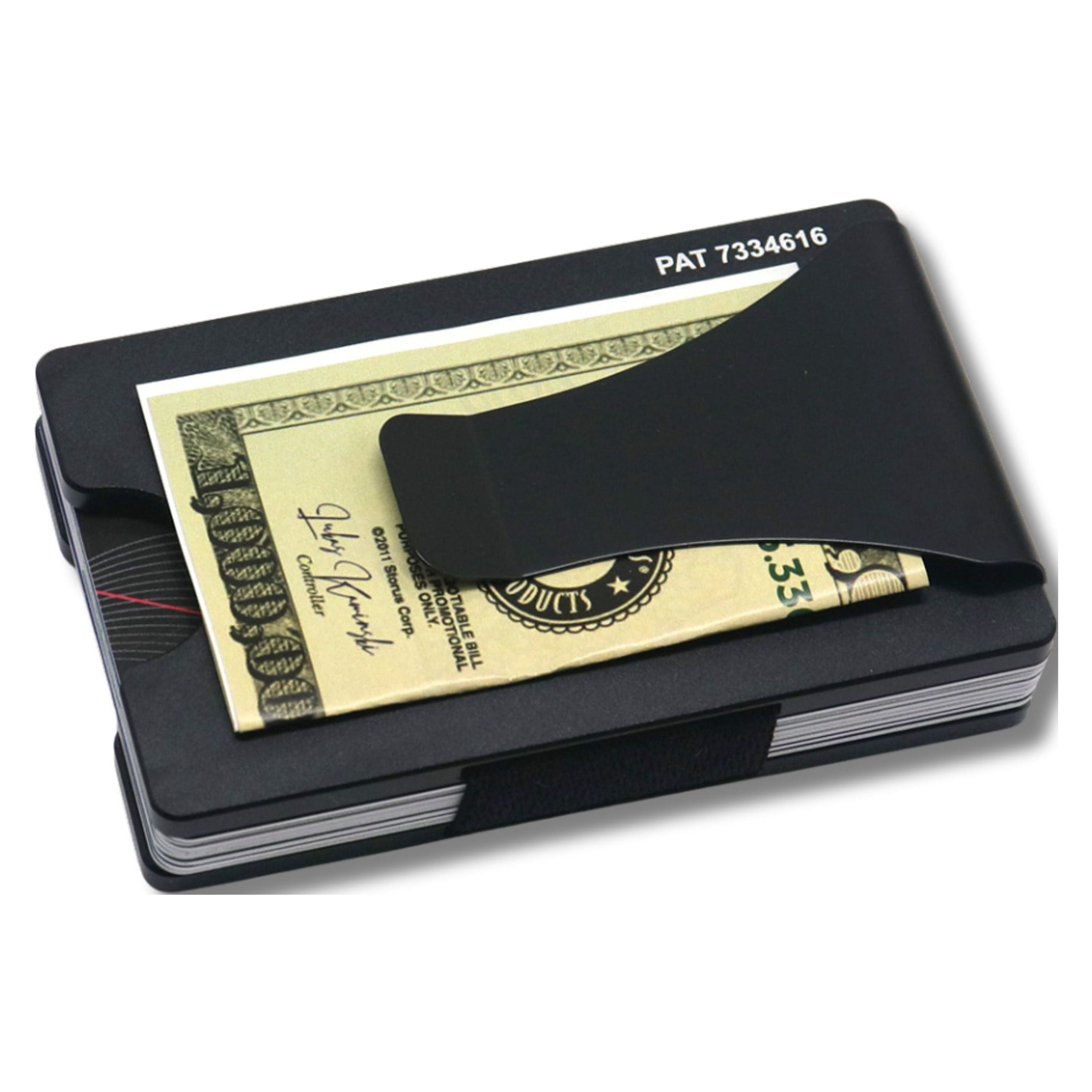 Slim RFID Blocking Wallet For Men – Carbon Fiber Card Holder With Money Clip, Minimalist & Travel-Friendly
