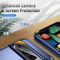 thumbnail image 2 of KOMI pour Google Pixel 8 Pro Étui avec Protecteur d'Écran, Béquille Anneau Réglable à 360° Intégrée, Protection Militaire Blindée Antichoc - Bleu, 2 of 5