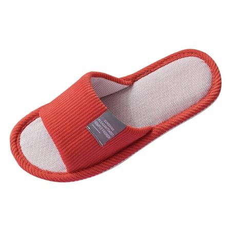 

SEMIMAY Home Slippers Flip Flops Flax Slippers Indoor Bedroom Women House Shoes Spring Autumn Ladies Footwear Unisex Lovers Flat Shoes