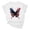 White, variant on Cmfcve Women's Cotton Tee Shirt Short Sleeve Round Neck Independence Day Blouse Tops Butterfly Printed Sport Tunic Blouse