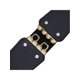 thumbnail image 3 of Cinturones Elásticos Anchos de Strass de Moda para Mujeres, Banda de Cintura Estirada Gruesa para Camisas de Vestido, Negro Talla Única, 3 of 6