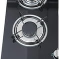 thumbnail image 3 of 5 Burners Gas Stove, Countertop Black Tempered Tempered Glass Gas Range, Built-In Cast Iron Gas Hob, LPG/Natural Gas Dual Fuel Convertible Gas Stovetop, Suitable For Apartment, Indoor, RV (5 Burners), 3 of 18