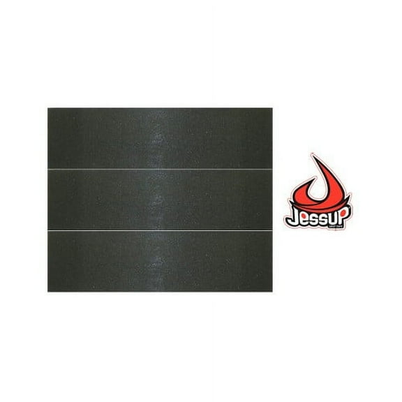 JESSUP SKATEBOARD GRIPTAPE 3 Sheets of BLACK 9 in