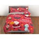 thumbnail image 3 of Santa Claus y el muñeco de nieve rojo brillante juego de funda nórdica de Navidad ropa de cama de tamaño completo, 3 of 4
