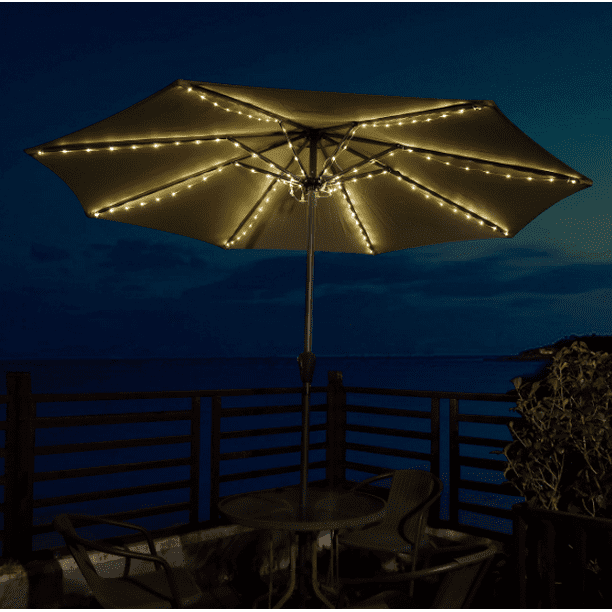 62 3ft Umbrella Solar String Lights 72led 8 Light With Pointed Ground Stake Waterproof Outdoor Lighting For Patio Umbrellas Use Camping Tent Com 62 3ft Umbrella Solar String Lights, How To Add Lights Outdoor Umbrella