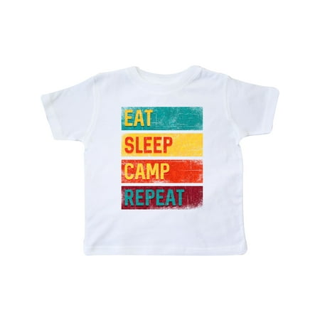 

Inktastic Camping Hiking Eat Sleep Camp Repeat Gift Toddler Boy or Toddler Girl T-Shirt