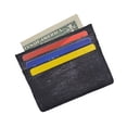 thumbnail image 3 of Waterproof Genuine Eel Skin Soft Leather Slim Thin Credit Card Holder Wallet (Black), 3 of 6
