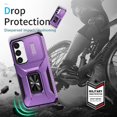 thumbnail image 5 of Funda para GANGXUN Samsung Galaxy S24 Plus - Soporte metálico, Función magnética, Morado, 5 of 5