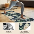 thumbnail image 4 of Pioneer Flower Floral Print Pattern Hot Yoga Mat Towel Non Slip for Hot Yoga - Quick-Drying Yoga Mat Cover with 4 Corner Pockets with Travel Bag - Hot Yoga Towel Non Slip 70"x26", 4 of 6