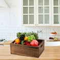 thumbnail image 6 of Set of 3 Wood Nesting Storage Crates with Handles, Decorative Farmhouse Wooden Crates Storage Containers Rustic Handmade Natural Solid Wood Basket, 6 of 7