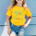 thumbnail image 1 of Hauts d'Été Décontractés pour Filles Tout-Petits et Adolescentes T-Shirt à Manches Courtes Imprimé Dessin Animé Adorable Col Rond Confortable pour Usage Quotidien, 1 of 3