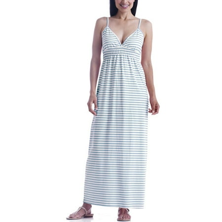 Faded Glory - Women's Organic Cotton Maxi Lounge Gown