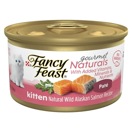 UPC: 0050000502592 | Purina Fancy Feast Gourmet Naturals Wet Cat Food for Kittens Salmon 3 oz Cans (12 Pack)