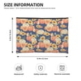 thumbnail image 3 of Zufioo fall Pumpkin Daisy Print DuPont Paper Portable Toiletry Bag, 8.9x6.5 inch Zippered Hand-held Paper Cosmetic Bag Storage Tool Kit, 3 of 7