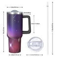 thumbnail image 2 of Galaxy 40oz Tumbler with Handle and Straw, Large Capacity Travel Cup for Hot & Cold Drinks, Double Walled Vacuum Insulated Cup,Birthday Thanksgiving Christmas Gifts for Women Girls, Starry, 2 of 6