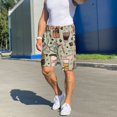 thumbnail image 6 of Logiee Coffee Makers Macaroons Chocolate Print Men's Pajama Shorts with Drawstring & Pockets,Sleep Shorts for Men,Sleepwear Bottoms,Elastic Waistband Loungewear-4X-Large, 6 of 6
