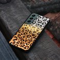 thumbnail image 4 of FINCIBO Soft Rubber Cover Case for Samsung Galaxy S22 6.1" 2022 (NOT FIT Galaxy S22+ / S22 Plus 6.5" 2022/Galaxy S22 Ultra 6.8" 2022), Yellow Glitter Black/White Leopard & Black/Yellow Leopard, 4 of 5