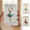 thumbnail image 4 of CQCYD 2Pcs Pocket Gift, Birds Keychain Card Decoration Inspirational Token Friendship Gift For Her Him Encouragement Present For Friend Family Office Desk Home Decor, 4 of 9