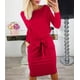 thumbnail image 2 of Vestido PRETTYGARDEN Mujer Otoño Bodycon Manga Larga Rojo S, 2 of 4