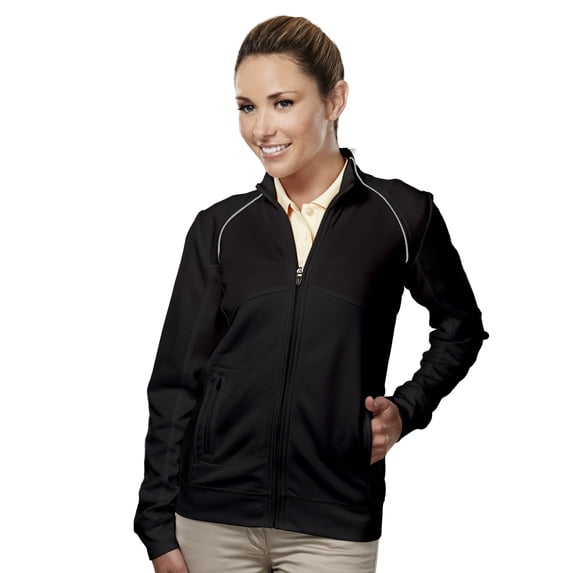 Tri-Mountain Gold Exeter 625 Thermal Knit Lightweight Jacket, 4X-Large, Black/Gray