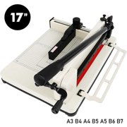 17 inch Guillotine Paper Cutter,500 Sheets Capacity Heavy Duty Paper Trimmer with Double Safety Protection&Durable HSS Blade